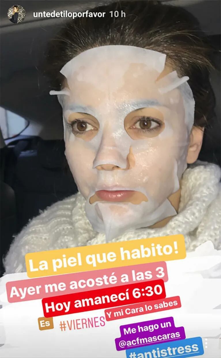 El tratamiento de belleza de Natalie Pérez, ¡en plena vía pública!: "No es joda; estoy manejando y me estoy haciendo una máscara"