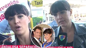 Andrea Estevez llegó a la Argentina y contó los detalles de su separación de Juan Manuel García