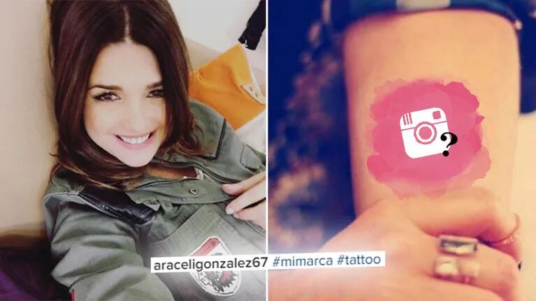 Araceli González presentó en Instagram su nuevo  tatuaje. Foto: Instagram