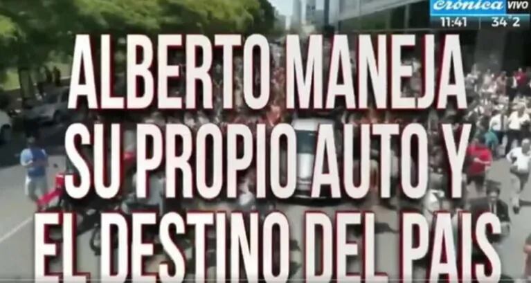 El show de placas de Crónica TV durante la transición presidencial de Mauricio Macri a Alberto Fernández