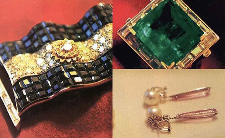 Los aros y el súper anillo que recibió Vannucci de su marido (Fotos: Caras). 