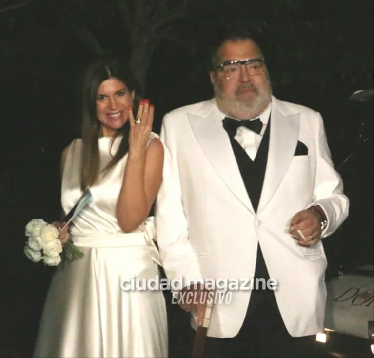 El casamiento de Jorge Lanata y Elba Marcovecchio: las fotos de sus súper looks de blanco