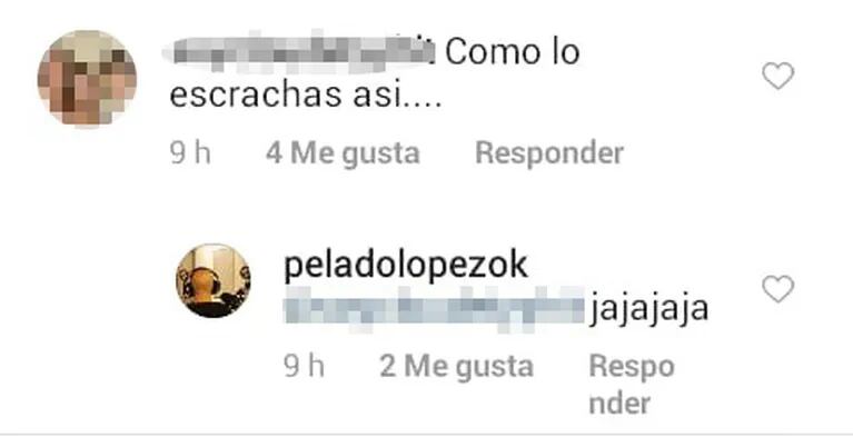 El Pelado López compartió una foto playera de Nella Ghorghor, su novia: "¿El señor qué pasa la relojea?"