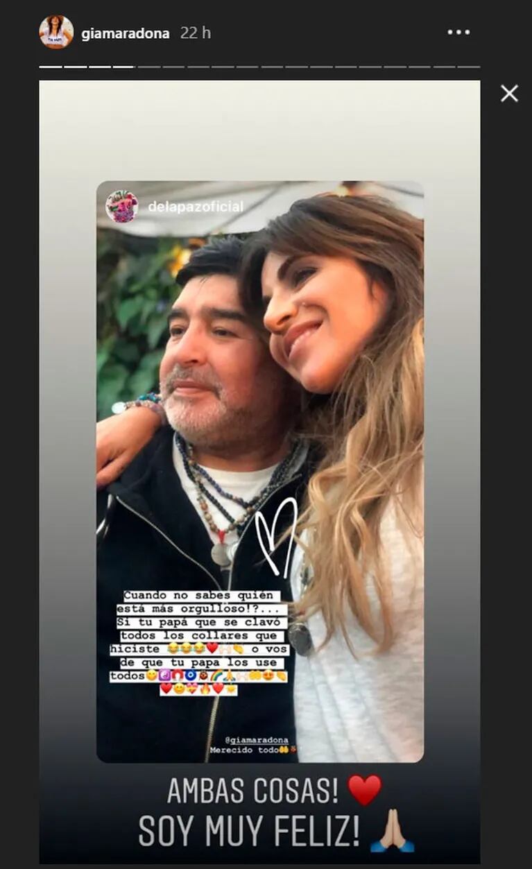 Jorge Rial contó cómo se gestó la sorpresiva foto del clan Maradona, todos juntos en un evento de Gianinna