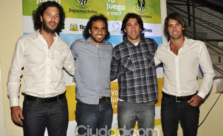 José Acasuso, Mariano Zabaleta, Nani Corleto y Facundo Pieres. (Foto: Jennifer Rubio) 