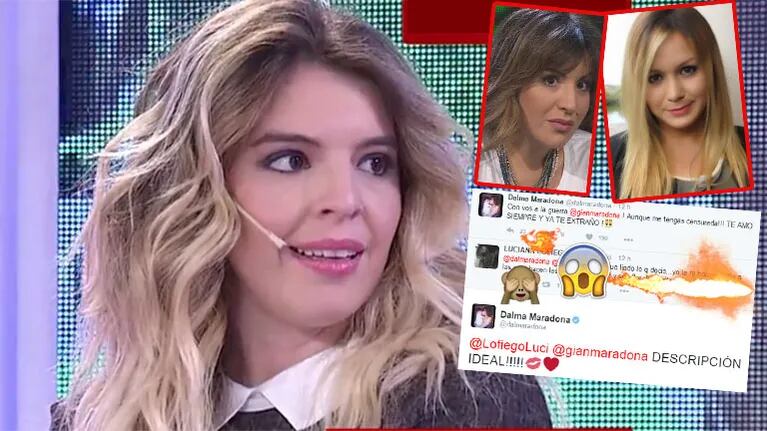 La polémica calificación a La Princesita en Twitter que Dalma Maradona avaló con su respuesta (Foto: web y Twitter)