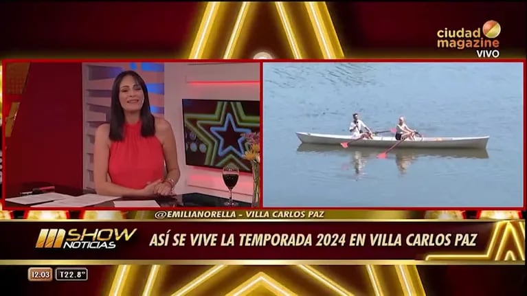Emiliano Rella y una divertida entrevista en el lago San Roque de Carlos Paz para MShow