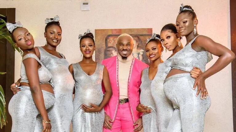 Hombre asiste a una boda en NIgeria con seis mujeres embarazadas