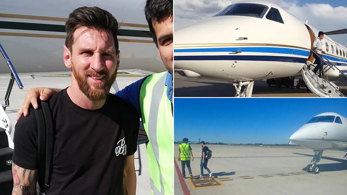 Los increíbles y lujosos detalles del avión privado de Lionel Messi: está valuado en 15 millones de dólares