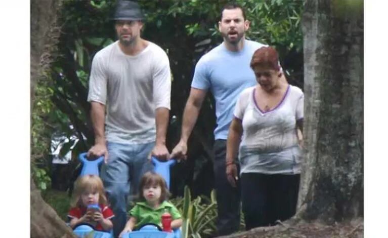 Ricky Martin junto a sus hijos y ¿su futuro esposo? (Foto: Web).