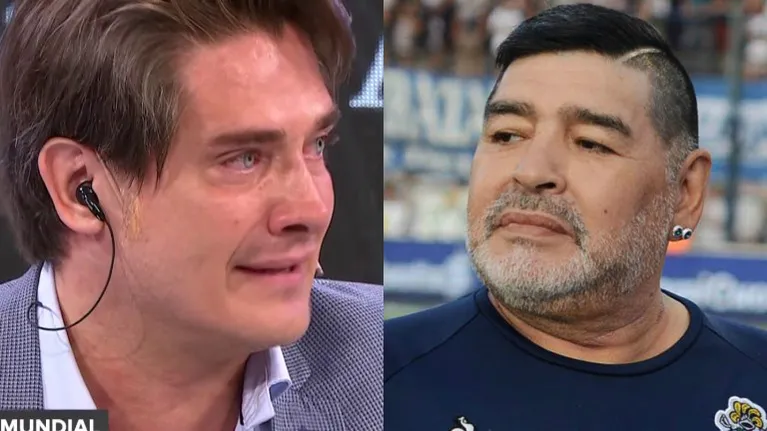 El llanto de Guillermo Andino tras dar la noticia sobre la muerte de Diego Maradona: "Nunca pensé que iba a dar esta noticia en vivo"