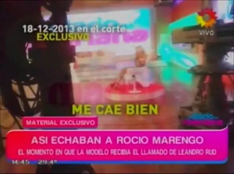 El video del momento en que Leandro Rud echó a Rocío Marengo: su reacción al recibir el llamado