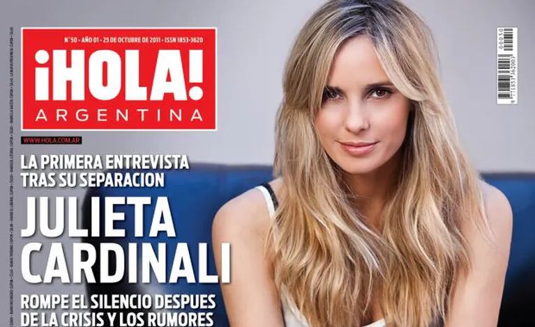 Julieta Cardinali en la tapa de la revista ¡Hola! Argentina.