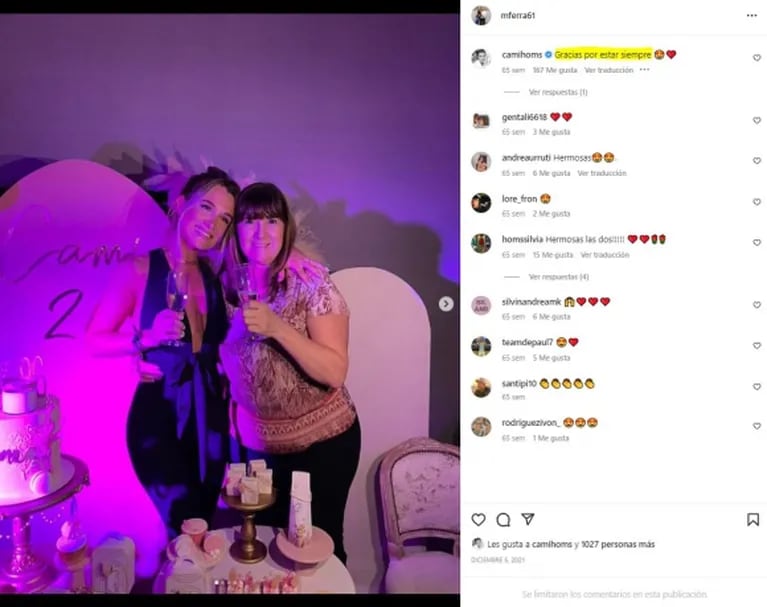 La mamá de Rodrigo de Paul tuvo un gesto con Tini Stoessel: dejó de seguir a Cami Homs en Instagram pero dejó una puerta abierta