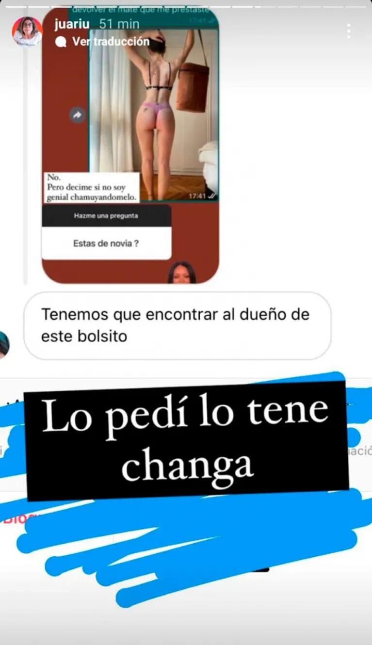 Jimena Barón mostró la foto picante que le envió por WhatsApp a su "amigovio" Matías Palleiro: "Soy genial chamuyándomelo" 