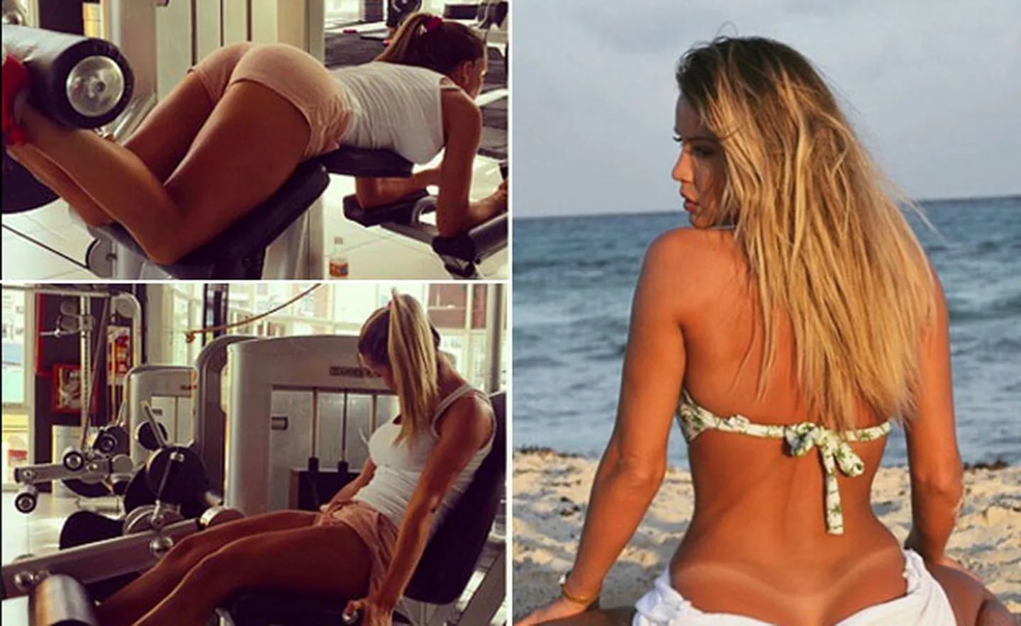 Dallys Ferreira, súper sensual fitness y provocativas fotos en las playas de México. (Foto: Instagram)