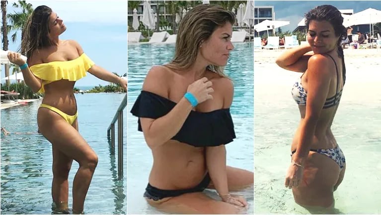 El destape sexy de Angie Balbiani en sus vacaciones en México (Fotos: Instagram)