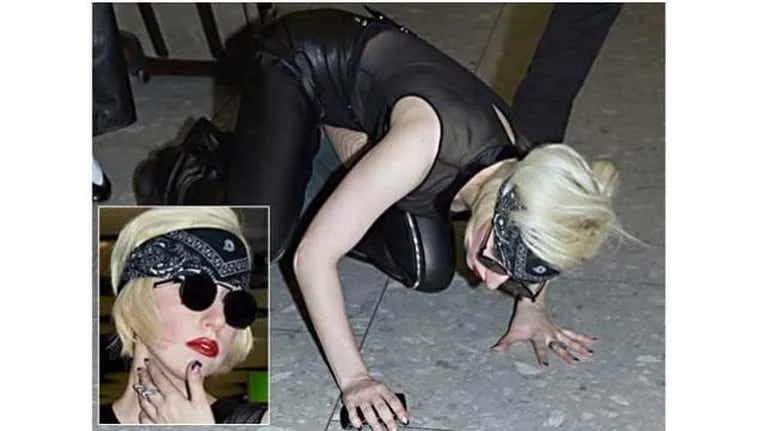 Lady Gaga se zarpó con los tacos y se fue de boca al piso