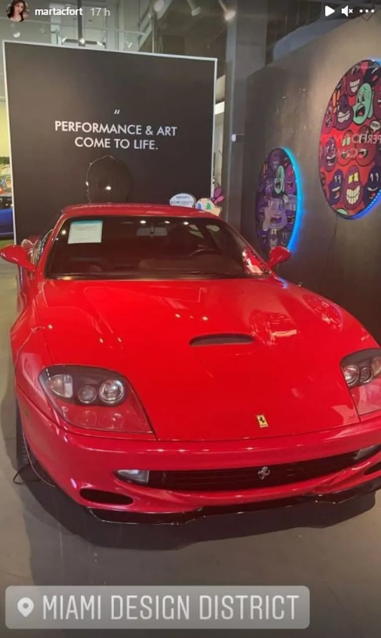 El espectacular y millonario regalo que recibió Martita Fort ¡a sus 16 años!: le obsequiaron una Ferrari