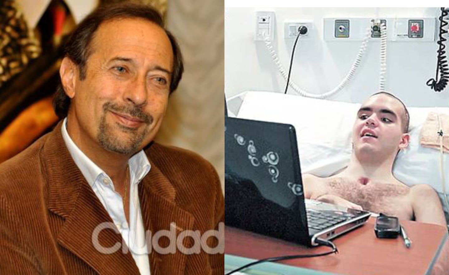 1 / 1 Guillermo Francella y Enzo, viendo sus programas (Fotos: Ciudad.com y Clarín).