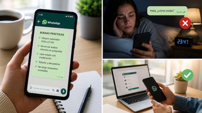 5 claves de una experta en protocolo para mandar mensajes de WhatsApp: “La educación digital habla por usted”.