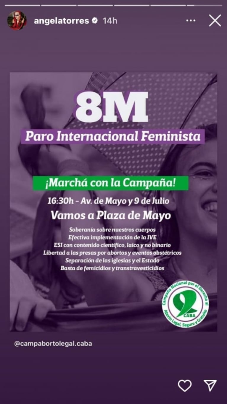 8M: los mensajes de las famosas por el Día Internacional de la Mujer en redes