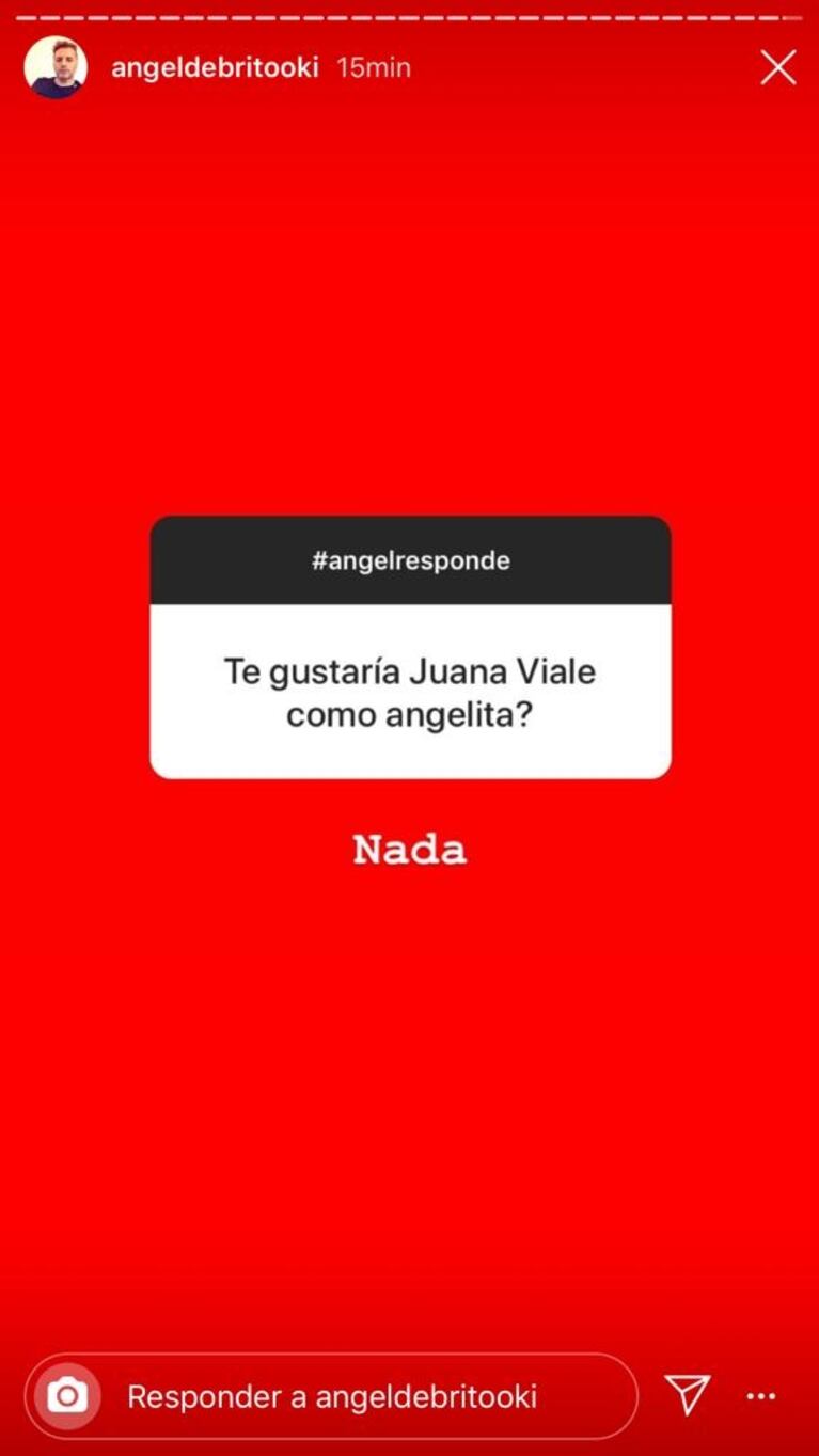 A Ángel de Brito le preguntaron si le gustaría que Juana Viale fuera 'angelita' y fue contundente: "Nada"