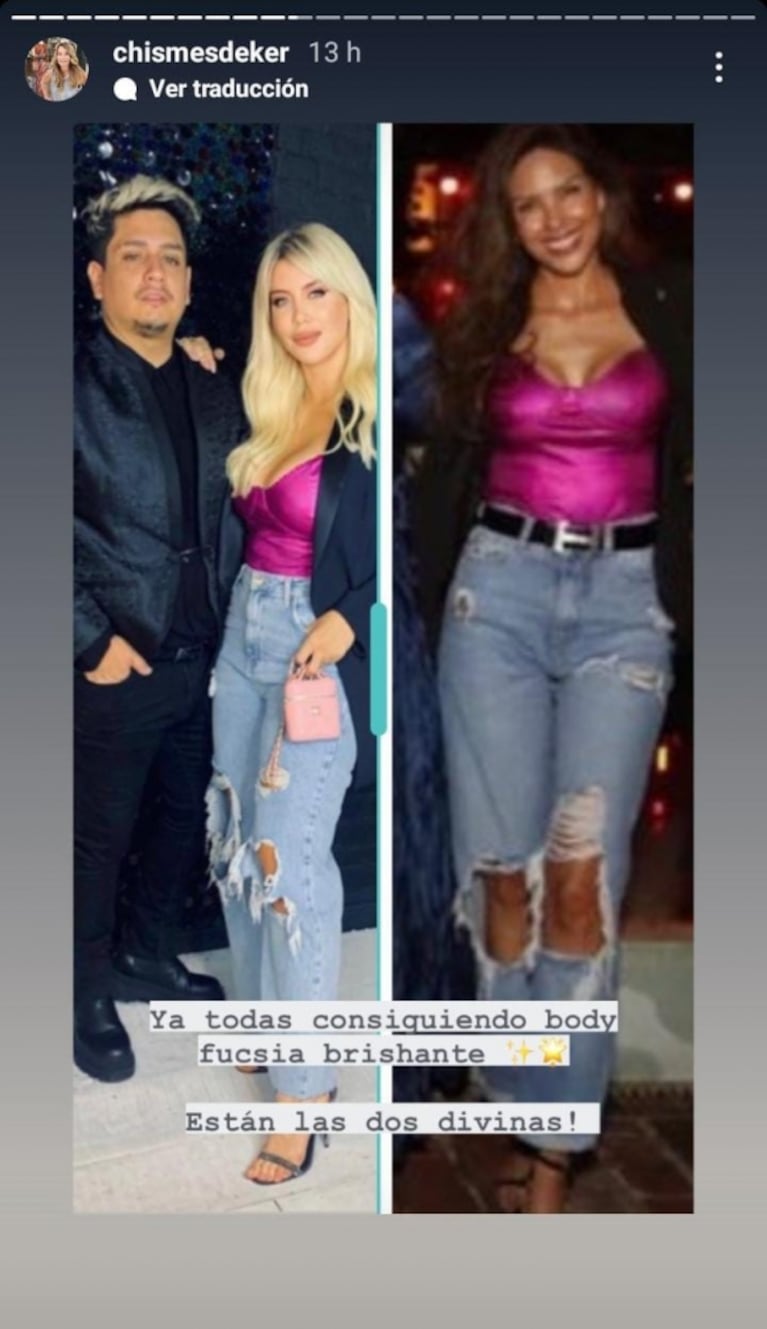 A Barby Franco la criticaron por usar un outfit similar al de Wanda: "Lo lavo y se lo devuelvo"