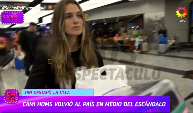 A Camila Homs le preguntaron por la fuerte canción que le dedicó Tini Stoessel y sorprendió con su actitud