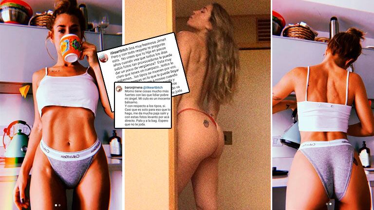 A Jimena Baron le preguntaron si no pensaba en Momo cuando subía fotos sexies: ¡su increíble respuesta! 
