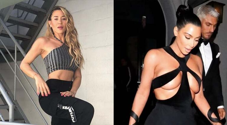A Jimena le gustó el polémico vestido de Kim y se lo hizo saber.