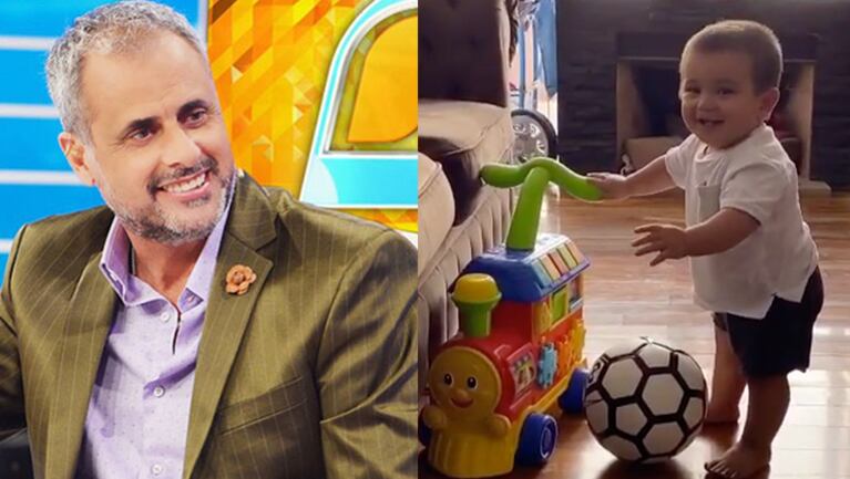 A Jorge le encanta recibir a su nieto en su casa.