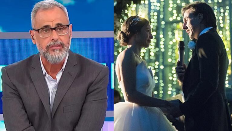 A Jorge le gustó más el casamiento de Mónica Farro.