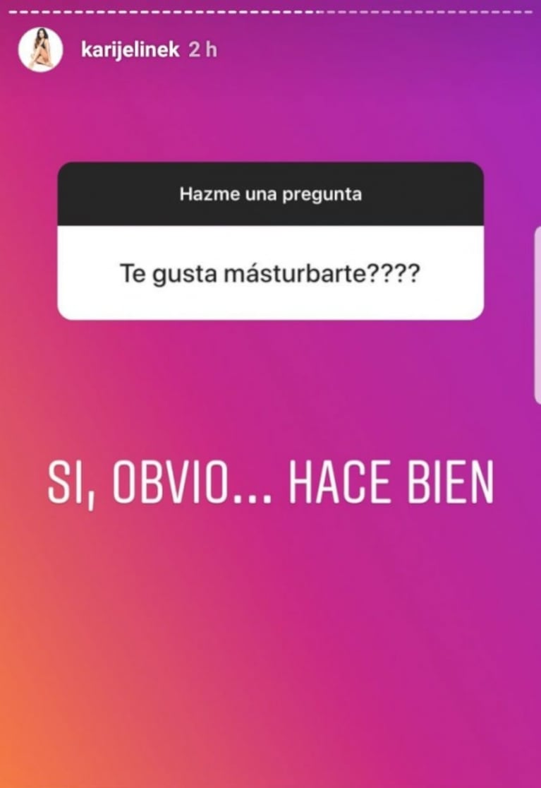 A Karina Jelinek le hicieron la pregunta más zafada ¡y sorprendió con la respuesta!: "Las dos si te alcanza"