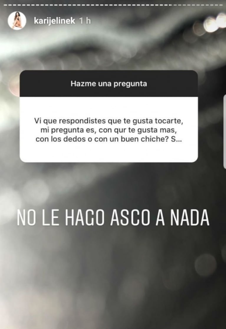 A Karina Jelinek le hicieron la pregunta más zafada ¡y sorprendió con la respuesta!: "Las dos si te alcanza"