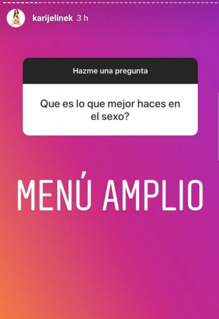 A Karina Jelinek le hicieron la pregunta más zafada ¡y sorprendió con la respuesta!: "Las dos si te alcanza"