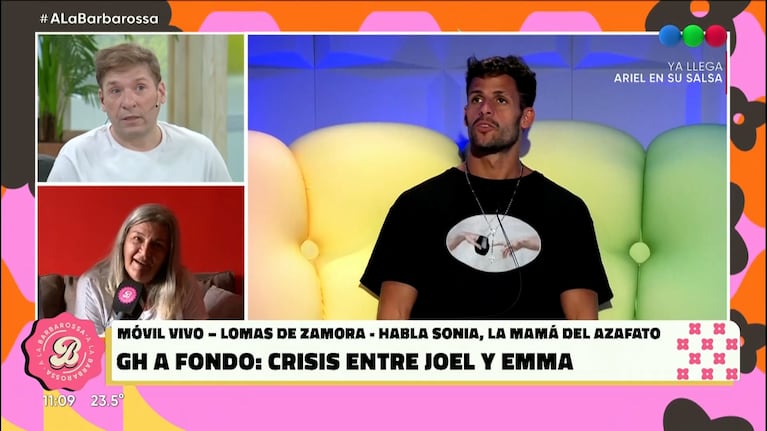 A la mamá de Joel de Gran Hermano le preguntaron por sexualidad de su hijo y tuvo un furcio en vivo