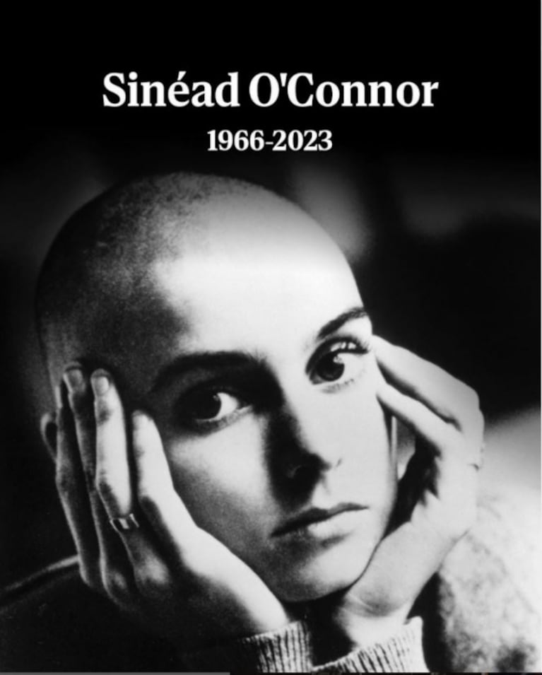 A los 56 años murió Sinead O'Connor: el triste final de una vida llena de dolor