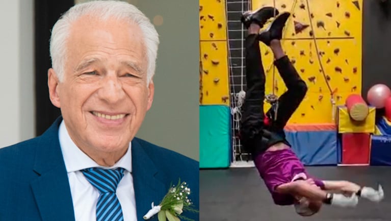 A los 84 años, Alberto Cormillot impactó con su "danza área".