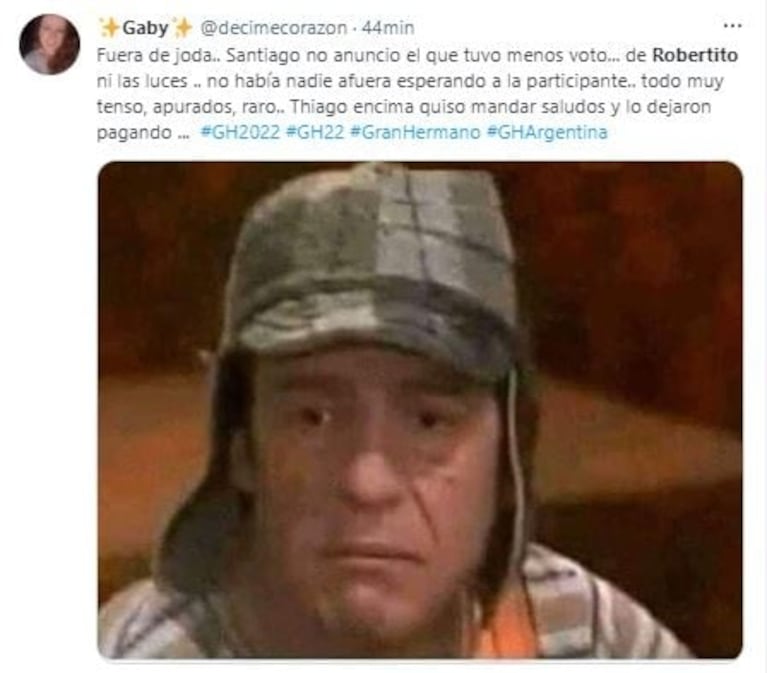 A Martina no la recibió Robertito Funes Ugarte a la salida y hubo lluvia de memes: "Que vuelva Peluffo"