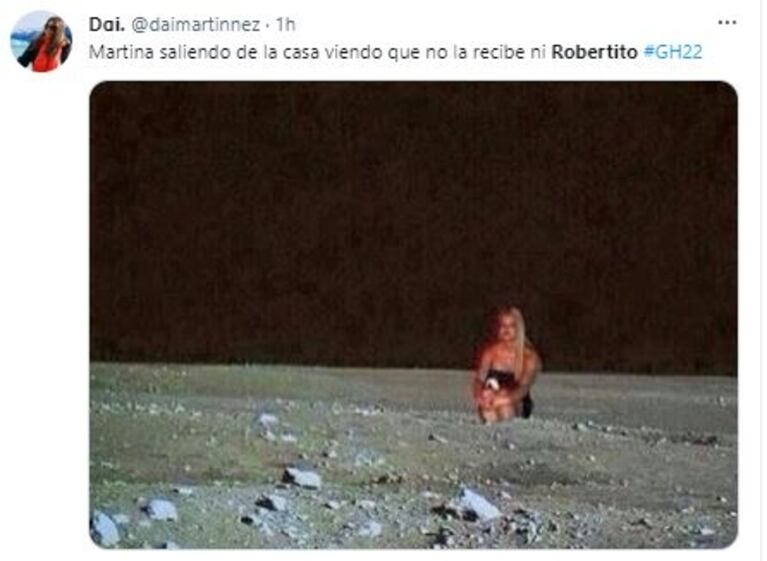 A Martina no la recibió Robertito Funes Ugarte a la salida y hubo lluvia de memes: "Que vuelva Peluffo"