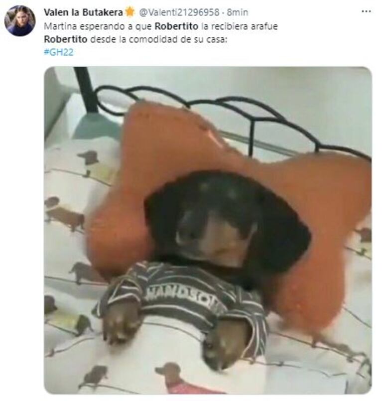 A Martina no la recibió Robertito Funes Ugarte a la salida y hubo lluvia de memes: "Que vuelva Peluffo"