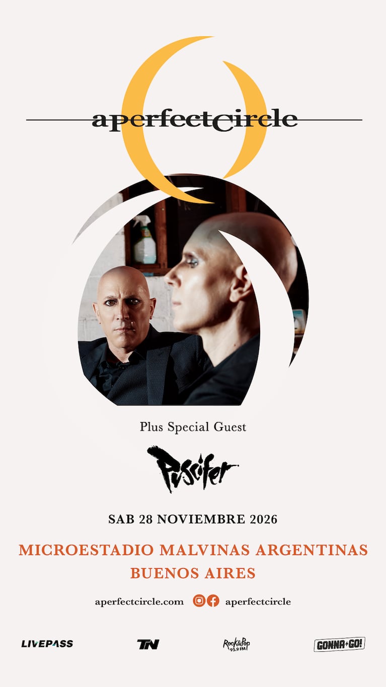 A Perfect Circle en Argentina tras 13 años: fecha, entradas y todos los detalles del show en Buenos Aires