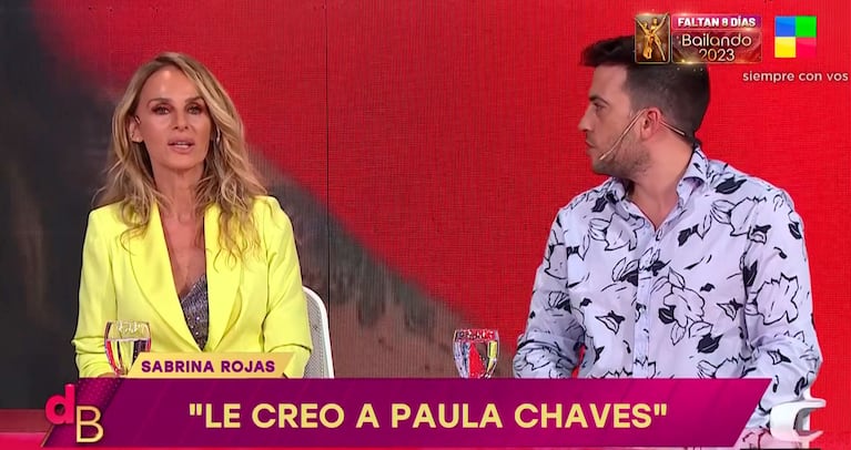 A Sabrina Rojas le preguntaron si Paula Chaves es una amiga falsa y fue contundente con su respuesta