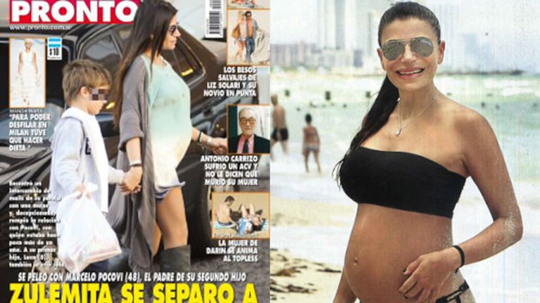 A semanas de dar a luz a su hijo, Zulemita Menem se habría separado de su pareja. (Foto: Pronto)