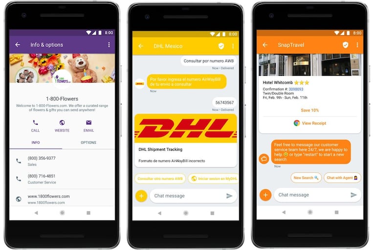 A través de RCS las empresas podrán enviar textos multimedia a usuarios de Android 