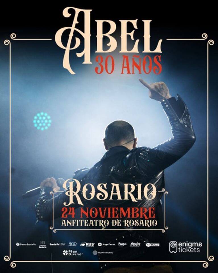 Abel Pintos anuncia su tour “Abel 30 Años”: fechas confirmadas y cómo sacar las entradas