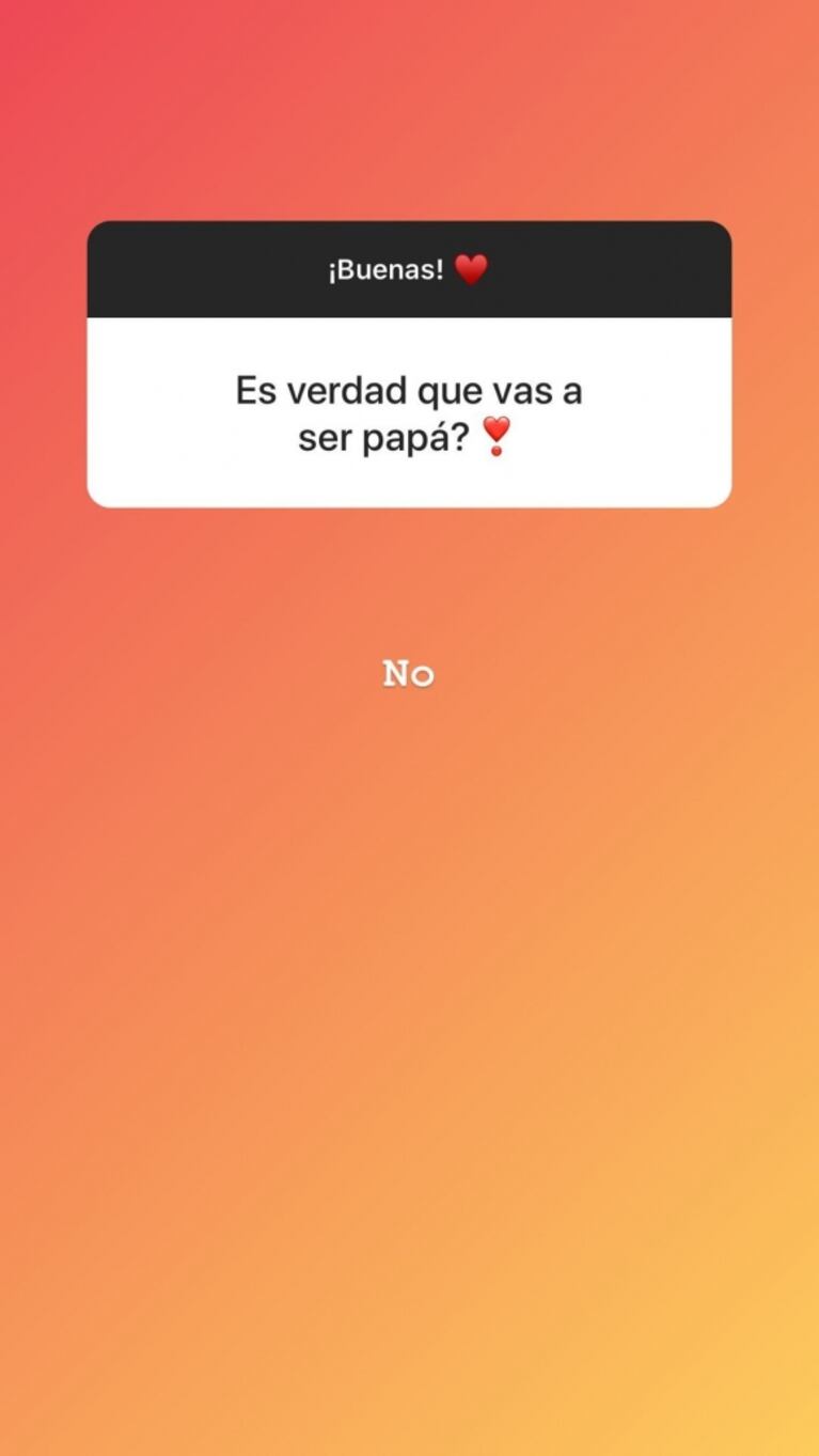 Abel Pintos negó la versión de casamiento y paternidad junto a su novia, Mora Calabrese