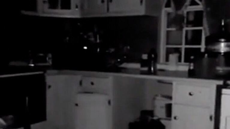 Actividad paranormal en una cocina causa terror en Internet