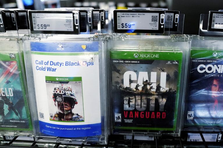Activision games "Call of Duty" are pictured in a store in the Manhattan borough of New York City, New York, U.S REUTERS/Carlo Allegri/File Photo
